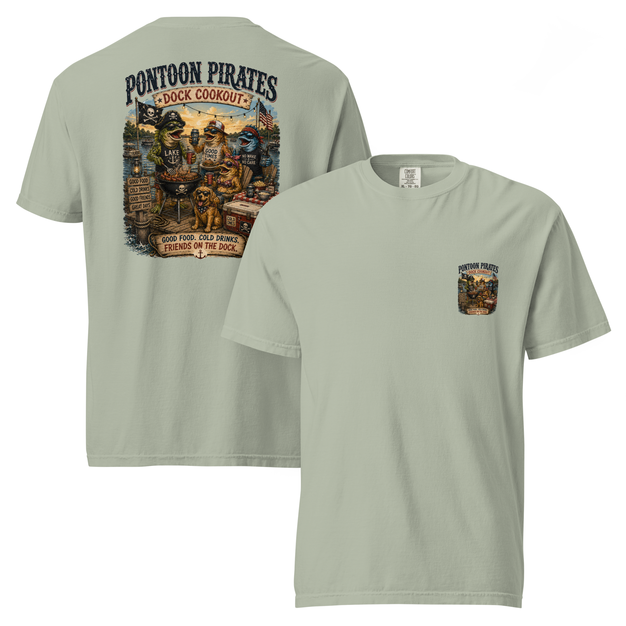 Pontoon Pirates Dock Cookout Shirt