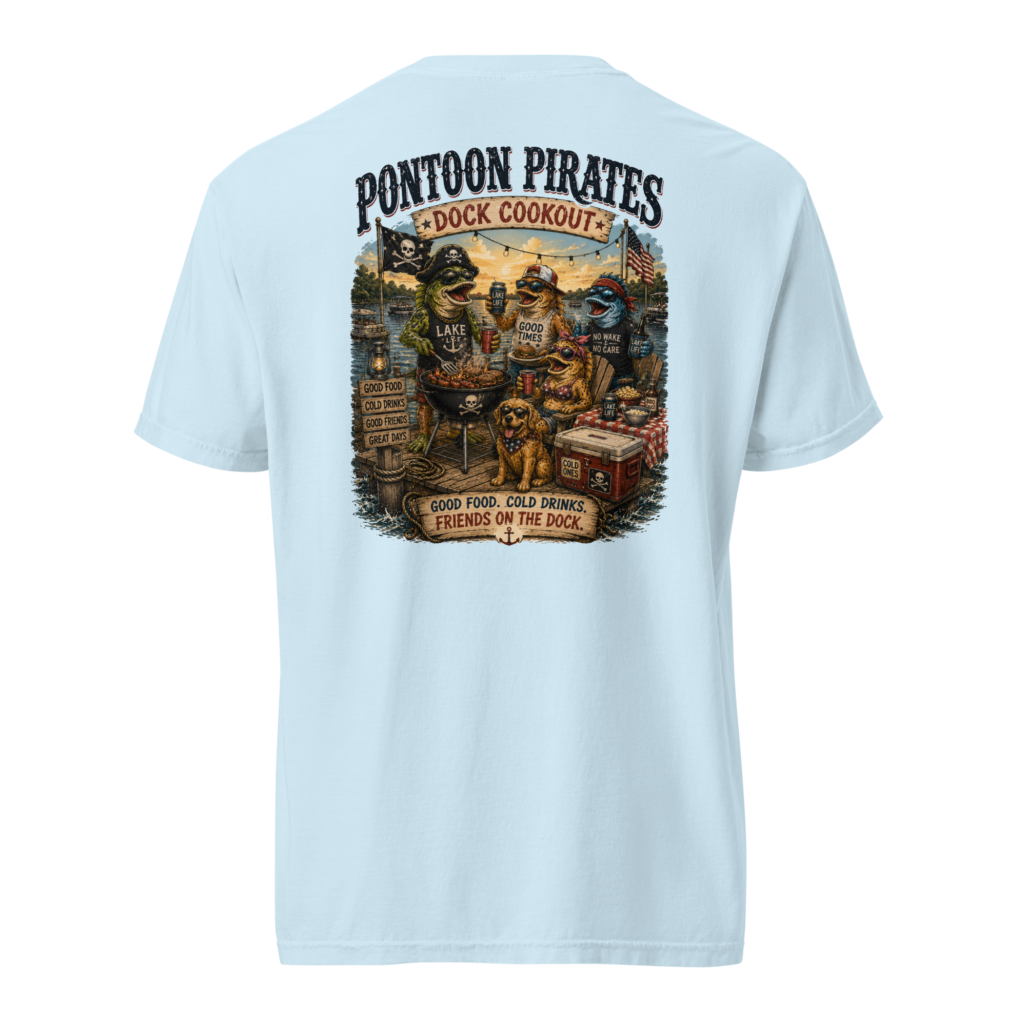 Pontoon Pirates Dock Cookout Shirt