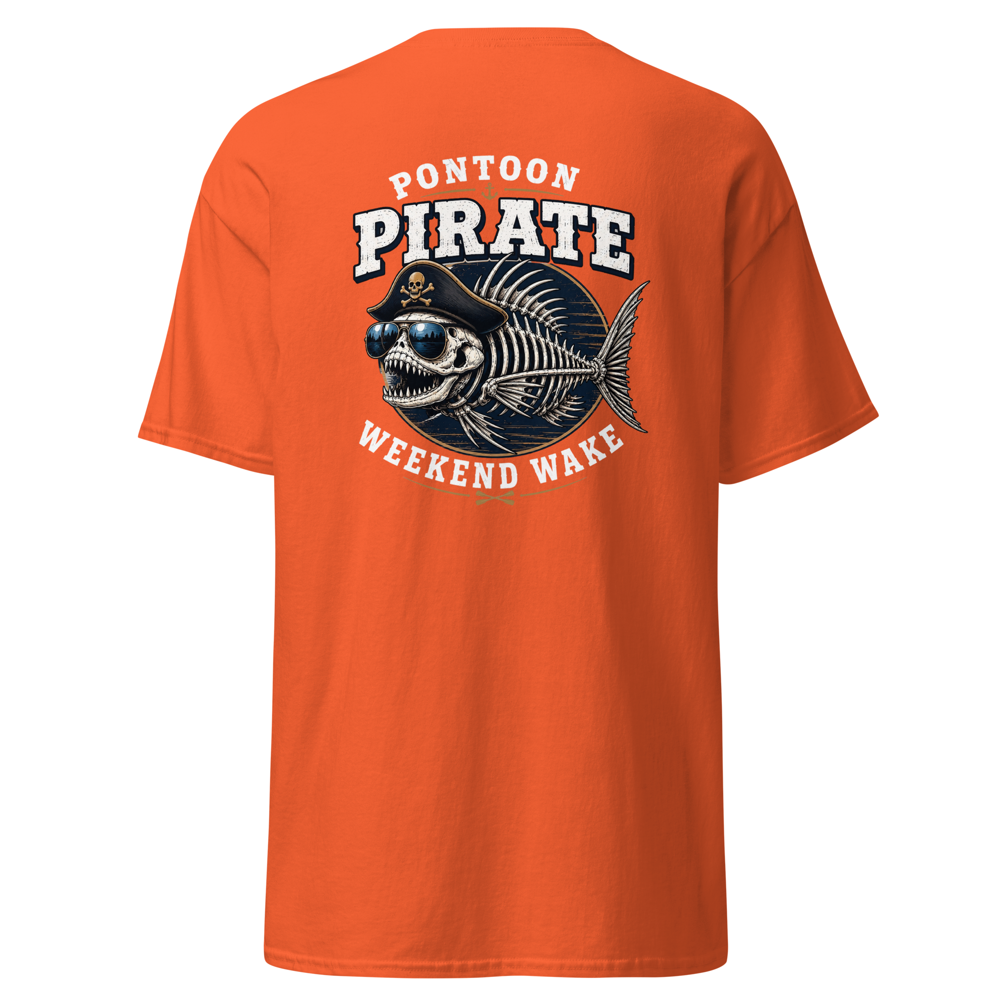 Pontoon Pirate Fish Skeleton Shirt