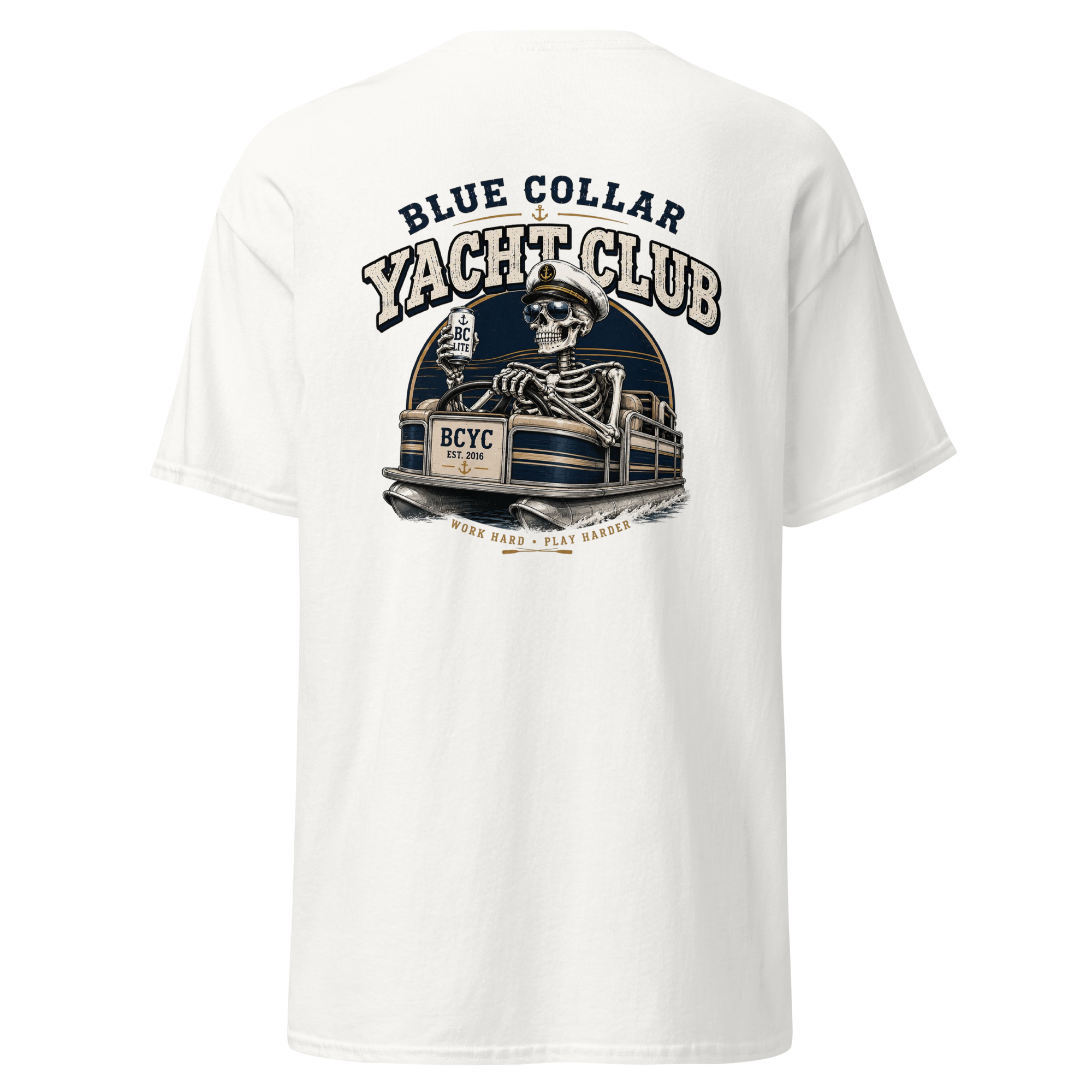Blue Collar Yacht Club Skeleton Shirt