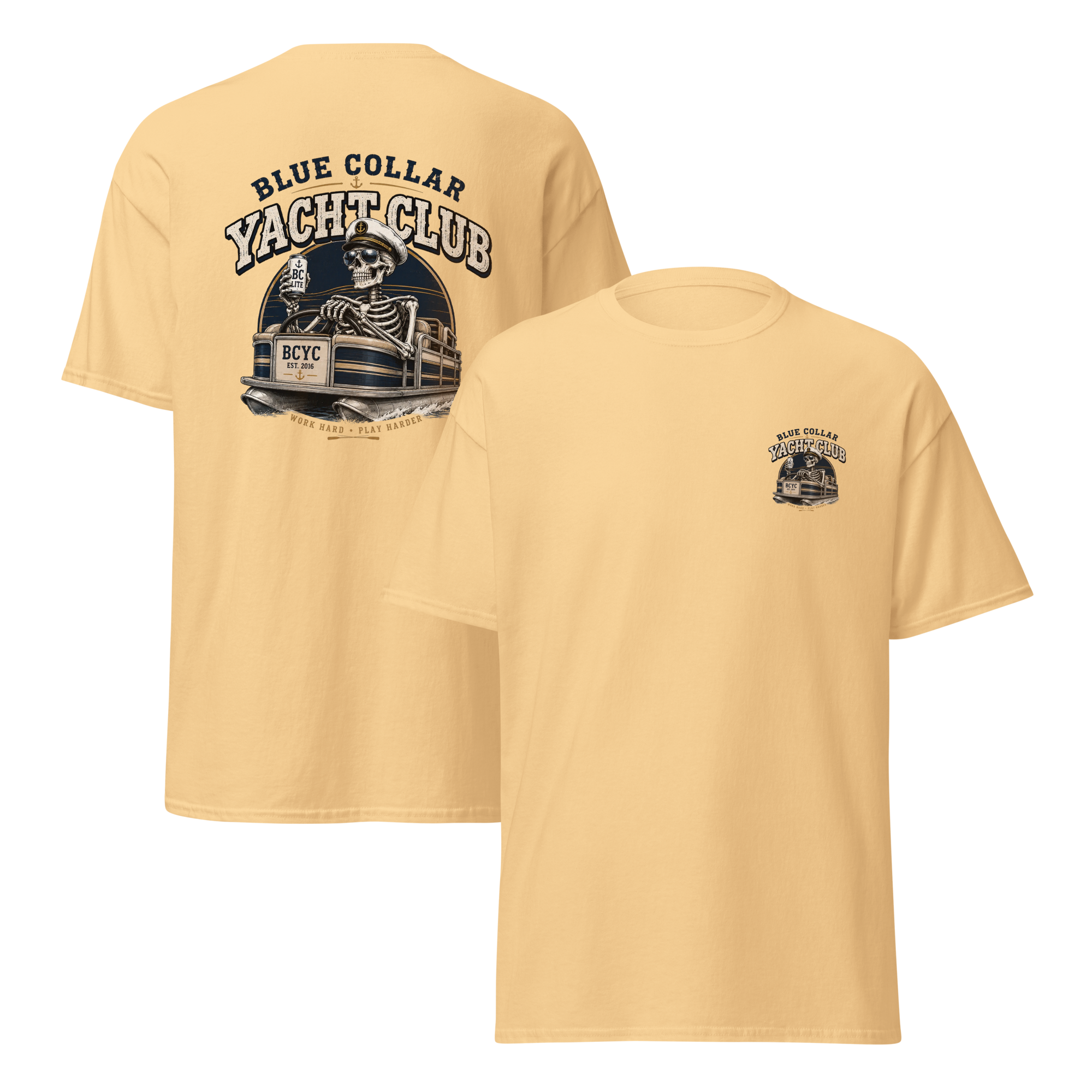 Blue Collar Yacht Club Skeleton Shirt