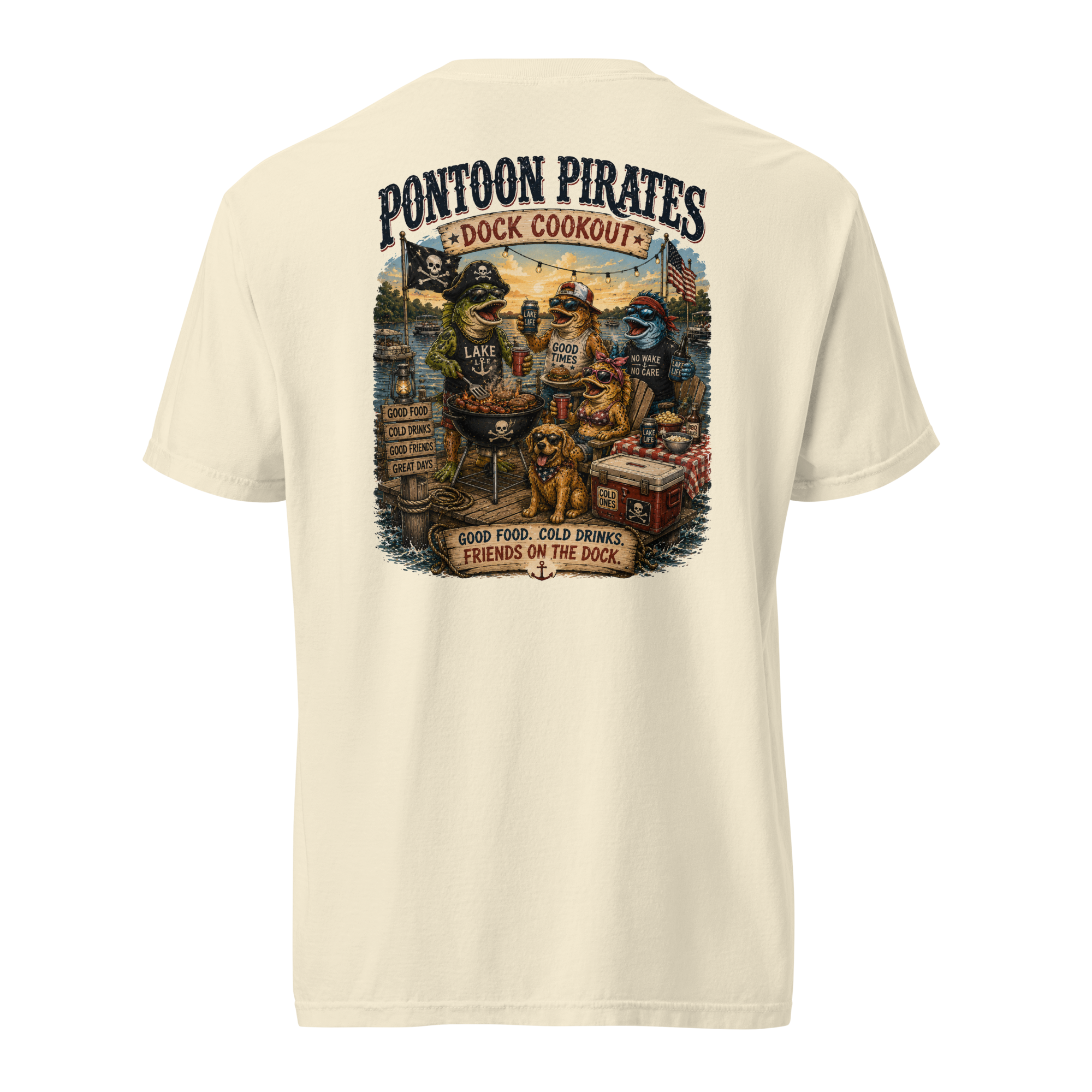 Pontoon Pirates Dock Cookout Shirt