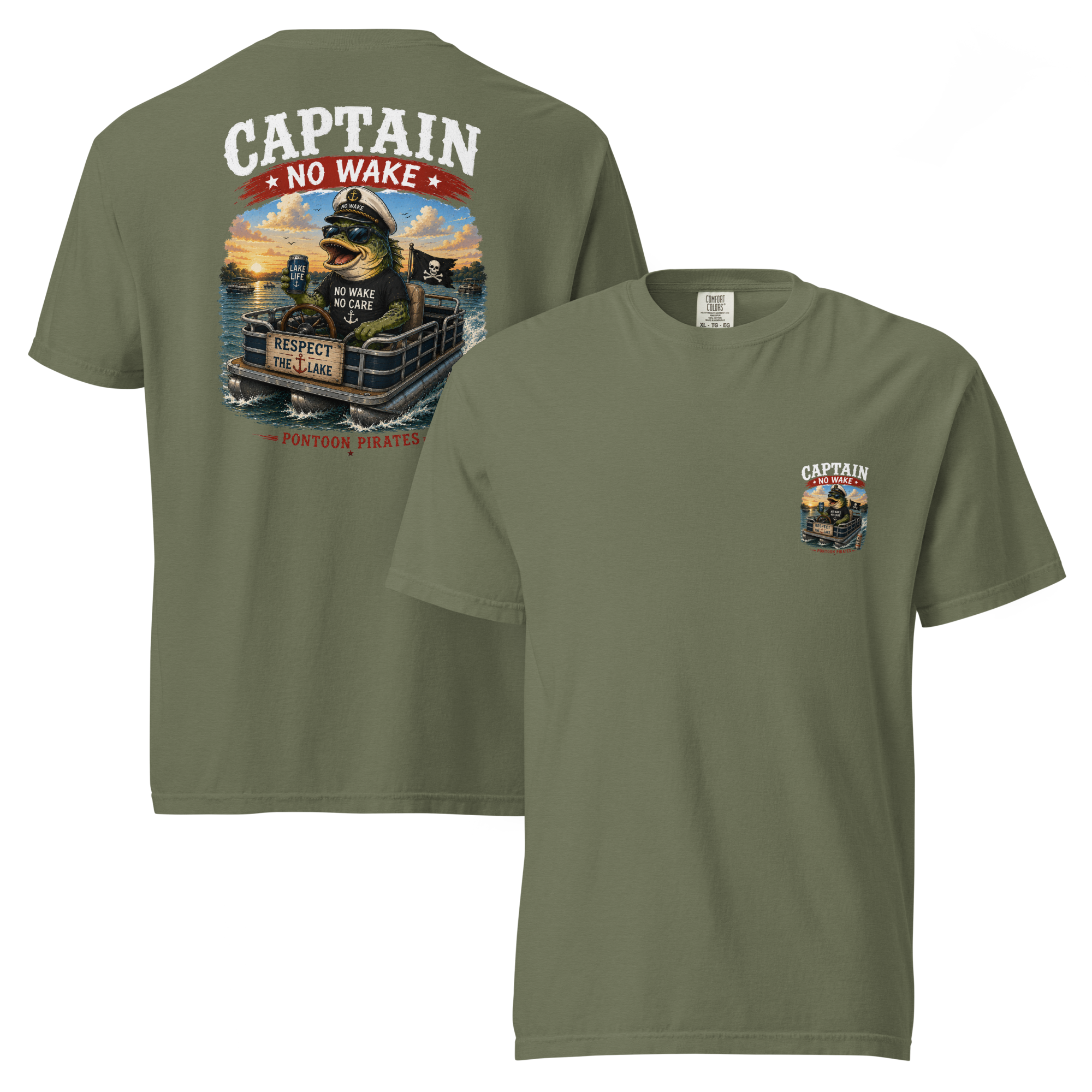 Pontoon Pirates Lake Captain Shirt